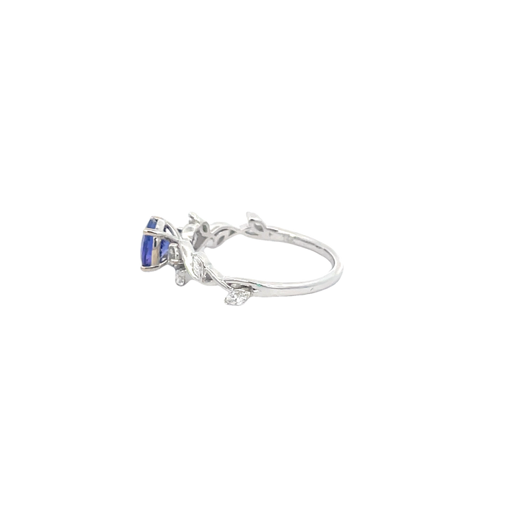 White Gold Diamond Tanzanite Ring