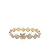 Yellow Gold Pave Set Diamond Bracelet