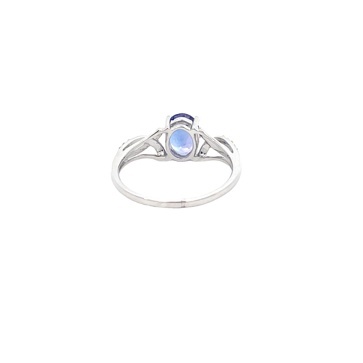 White Gold Diamond Tanzanite Ring