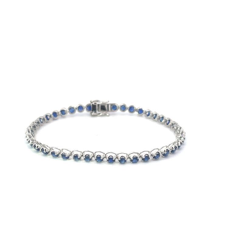 White Gold Sapphire Tennis Bracelet