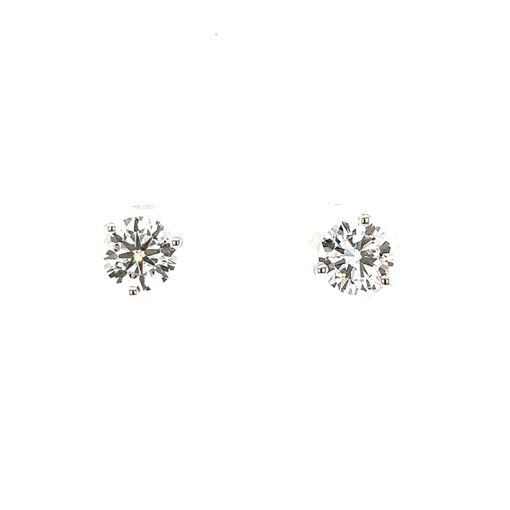 Diamond Solitaire Earrings