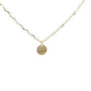 14 Karat Yellow Gold Paperclip Chain Necklace