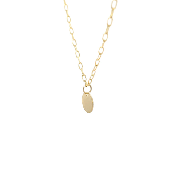 14 Karat Yellow Gold Paperclip Chain Necklace