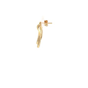 Yellow Gold Diamond Drop Earrings