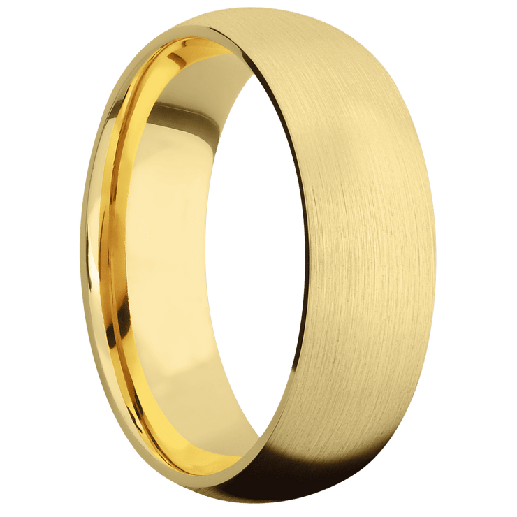 10K Yellow Gold + Satin Finish