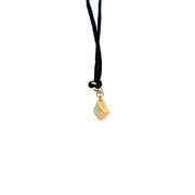 Yellow Modern Electrum Diamond Dangle/ Huggies