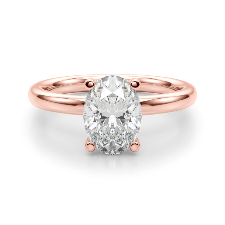 2 Carat Lab Grown Solitaire Engagement Ring