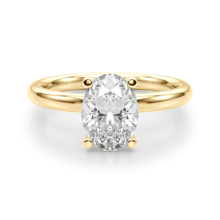 2 Carat Lab Grown Solitaire Engagement Ring