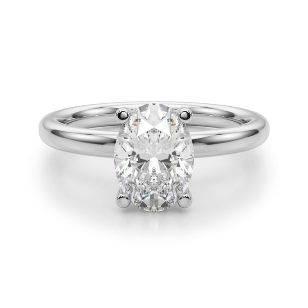 2 Carat Lab Grown Solitaire Engagement Ring