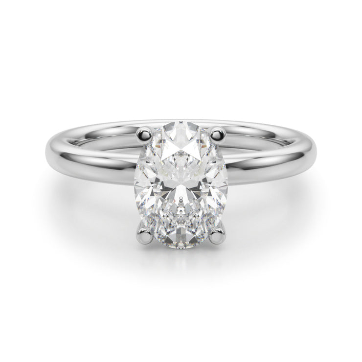 2 Carat Lab Grown Solitaire Engagement Ring