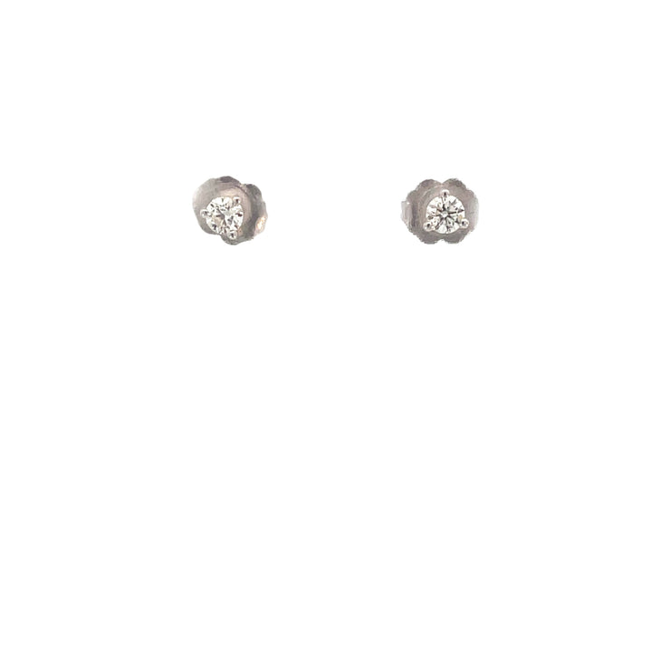 Diamond Solitaire Earrings