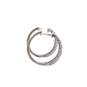 White Gold Diamond Hoops