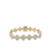 Yellow Gold Pave Set Diamond Bracelet