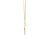 Yellow Modern Electrum Diamond Pendant Necklace