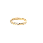 Yellow Gold Diamond Twist Band