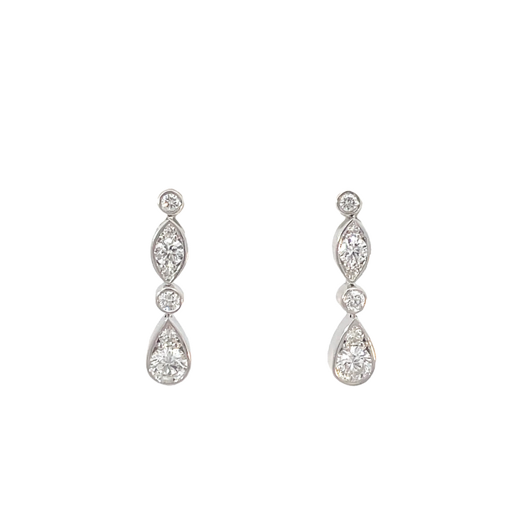 Diamonds Drop Earrings