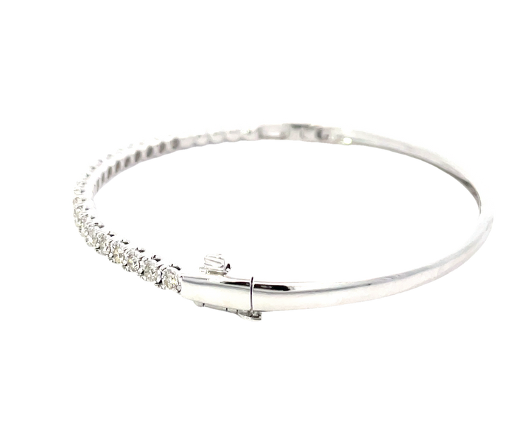 Illusion Set Diamond Bangle Bracelet