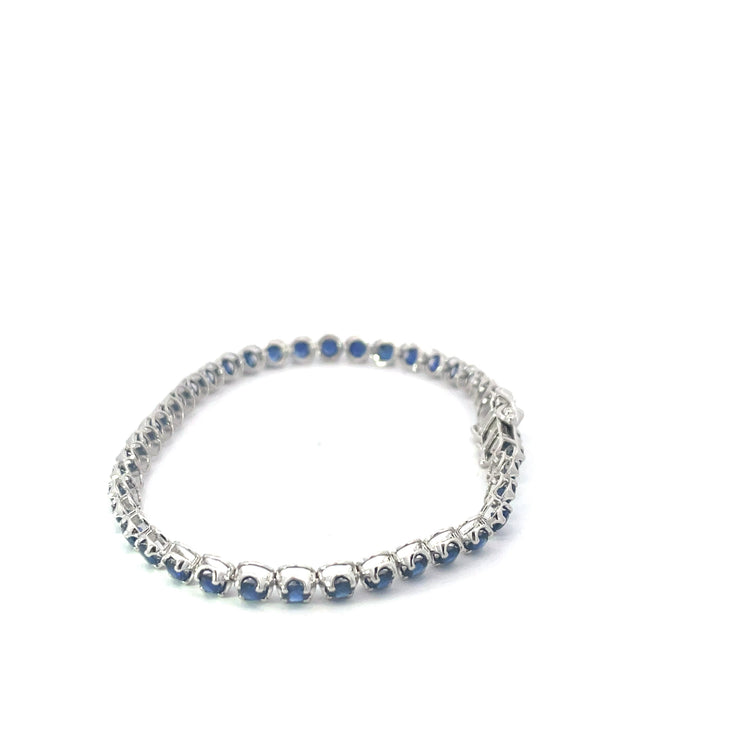 White Gold Sapphire Tennis Bracelet