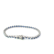 White Gold Sapphire Tennis Bracelet