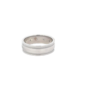 White Gold Flush Set Diamond Band