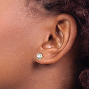 Lab Grown Solitaire Earrings