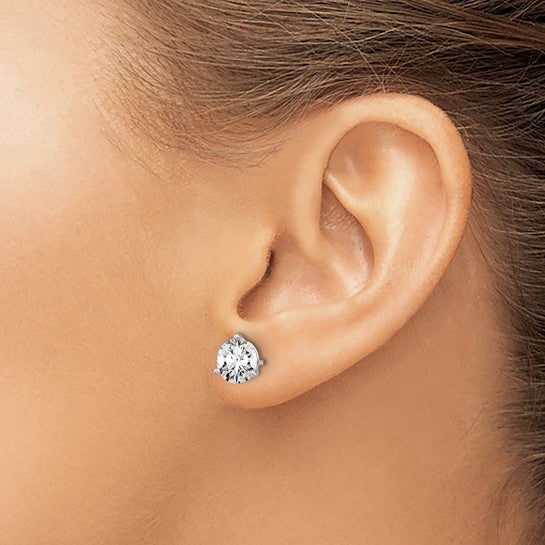 Lab Grown Solitaire Earrings