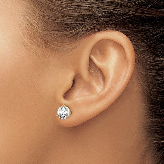 Lab Grown Solitaire Earrings