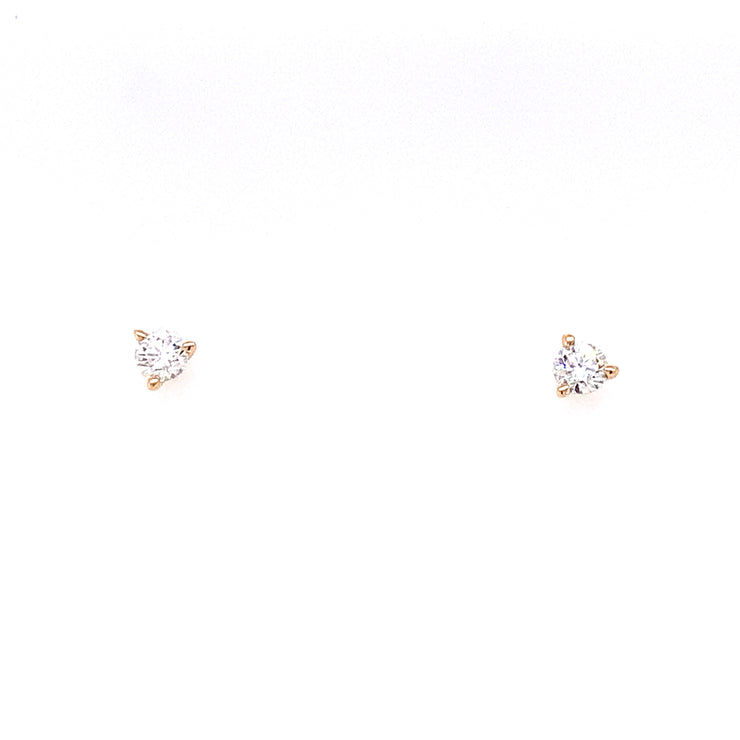 Diamond Solitaire Earrings