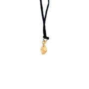 Yellow Modern Electrum Diamond Dangle/ Huggies