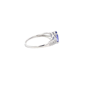 White Gold Diamond Tanzanite Ring