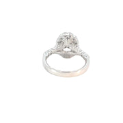 White Gold Lab Grown Halo Engagement Ring