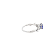 White Gold Diamond Tanzanite Ring