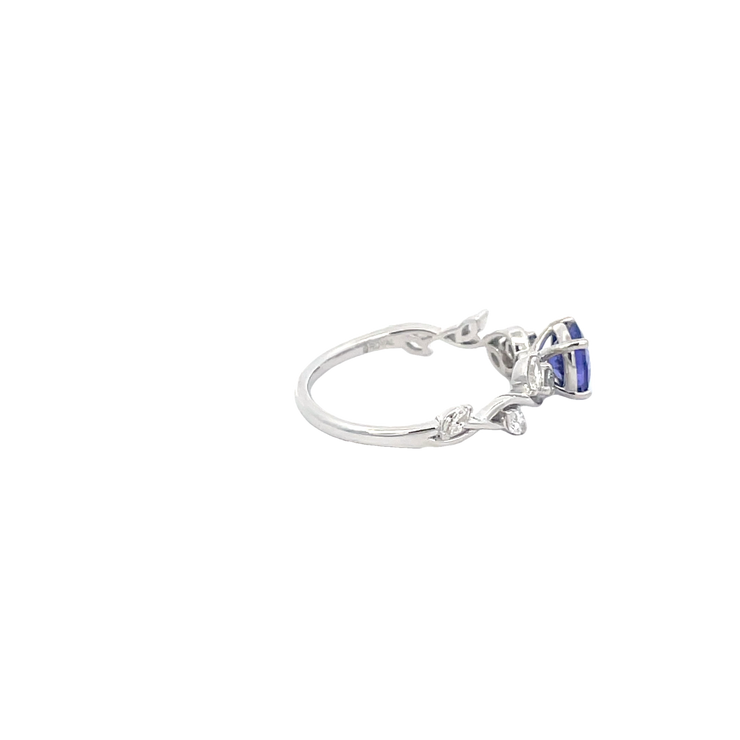 White Gold Diamond Tanzanite Ring