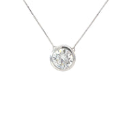 2Ct Lab Grown Diamond Solitaire Necklace